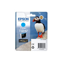 Epson T3242 - 14 ml - cyan - original - bläckpatron - för