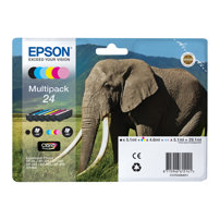 Epson 24 Multipack - 6-pack - 29.1 ml - svart, gul, cyan,