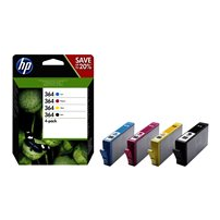 HP 364 - 4-pack - svart, gul, cyan, magenta - original -