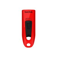 SanDisk Ultra - USB flash-enhet - 32 GB - USB 3.0 - röd