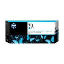 HP 745 - 300 ml - hög kapacitet - cyan - original -