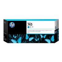 HP 745 - 300 ml - hög kapacitet - cyan - original -