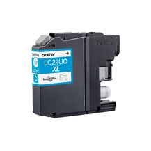 Brother LCLC22UC - XL - cyan - original - bläckpatron - för