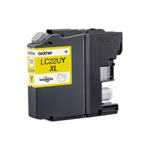 Brother LC22UY - XL - gul - original - bläckpatron - för