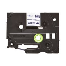 Brother TZe-FA4 - Tyg - blått på vitt - Rulle (1,8 cm x 3