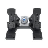 Logitech Flight Rudder Pedals - Pedaler - kabelansluten -