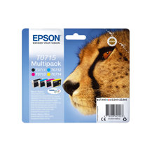 Epson T0715 Multipack - 4-pack - 23.9 ml - svart, gul,