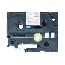 Brother TZe-RE34 - Guld på rosa - Rulle (1,2 cm x 4 m) 1