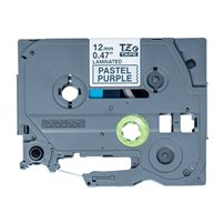 Brother TZe-MQF31 - Svart på pastellila - Rulle (1,2 cm x 8