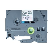 Brother TZe-MQE31 - Svart på pastellrosa - Rulle (1,2 cm x