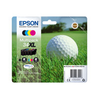Epson 34XL - 4-pack - XL - svart, gul, cyan, magenta -