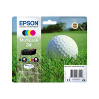 Epson 34 - 4-pack - svart, gul, cyan, magenta - original -