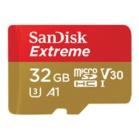 SanDisk Extreme - Flash-minneskort (adapter, microSDHC till