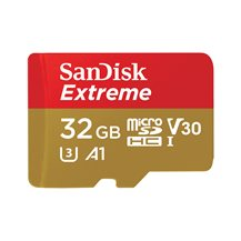 SanDisk Extreme - Flash-minneskort (adapter, microSDHC till