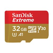 SanDisk Extreme - Flash-minneskort (adapter, microSDHC till