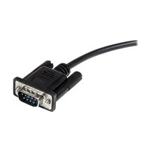 StarTech.com 0.5m Black Straight Through DB9 RS232 Serial