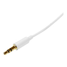 StarTech.com 1m White Slim 3.5mm Stereo Audio Cable - 3.5mm