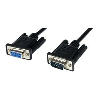 StarTech.com 2m Black DB9 RS232 Serial Null Modem Cable F/M
