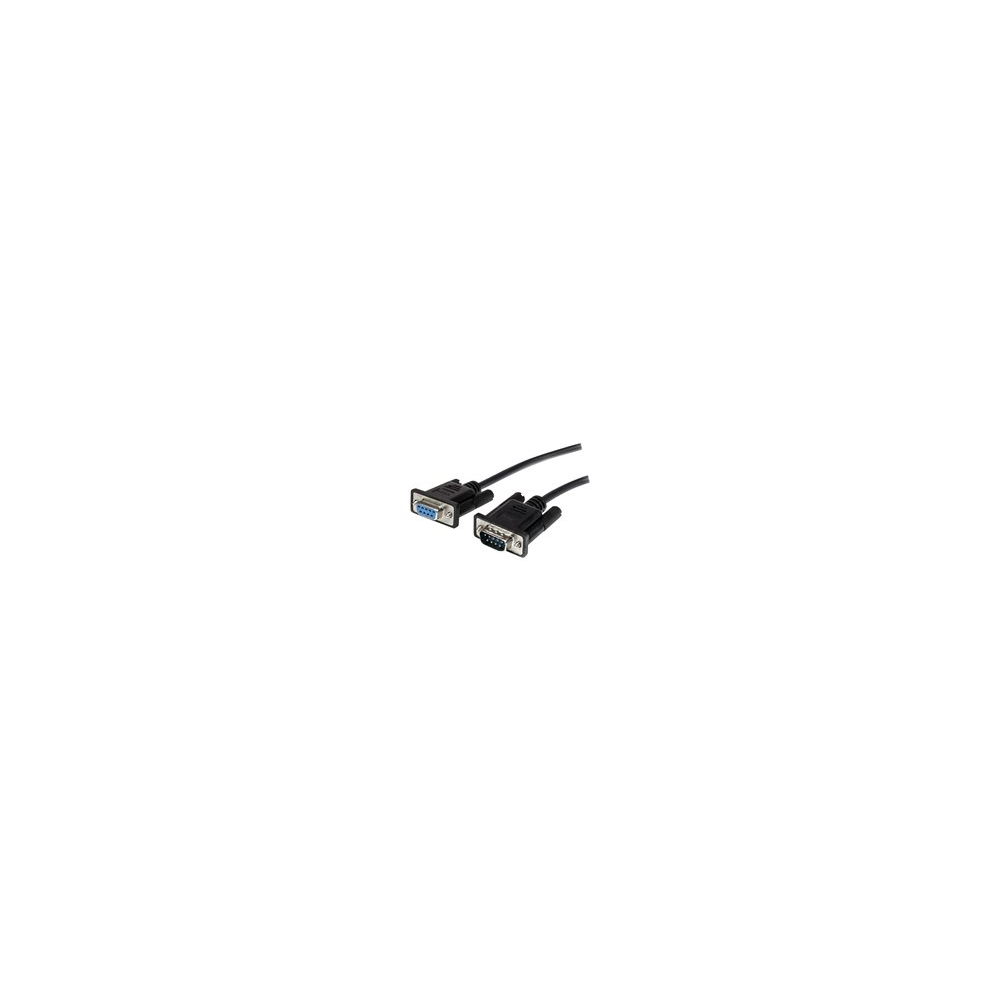 StarTech.com 1m Black Straight Through DB9 RS232 Serial