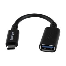 StarTech.com USB-C till USB-A-kabeladapter - M/F - 15 cm -