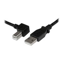 StarTech.com 2m USB 2.0 A to Left Angle B Cable Cord - 2 m