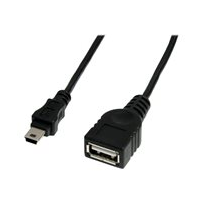 StarTech.com 1 ft Mini USB 2.0 Cable - USB A to Mini B F/M