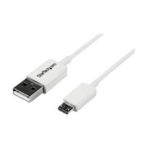 StarTech.com 2m White Micro USB Cable Cord - A to Micro B -