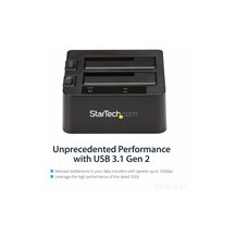 StarTech.com Dual-Bay USB 3.1 to SATA Hard Drive Docking
