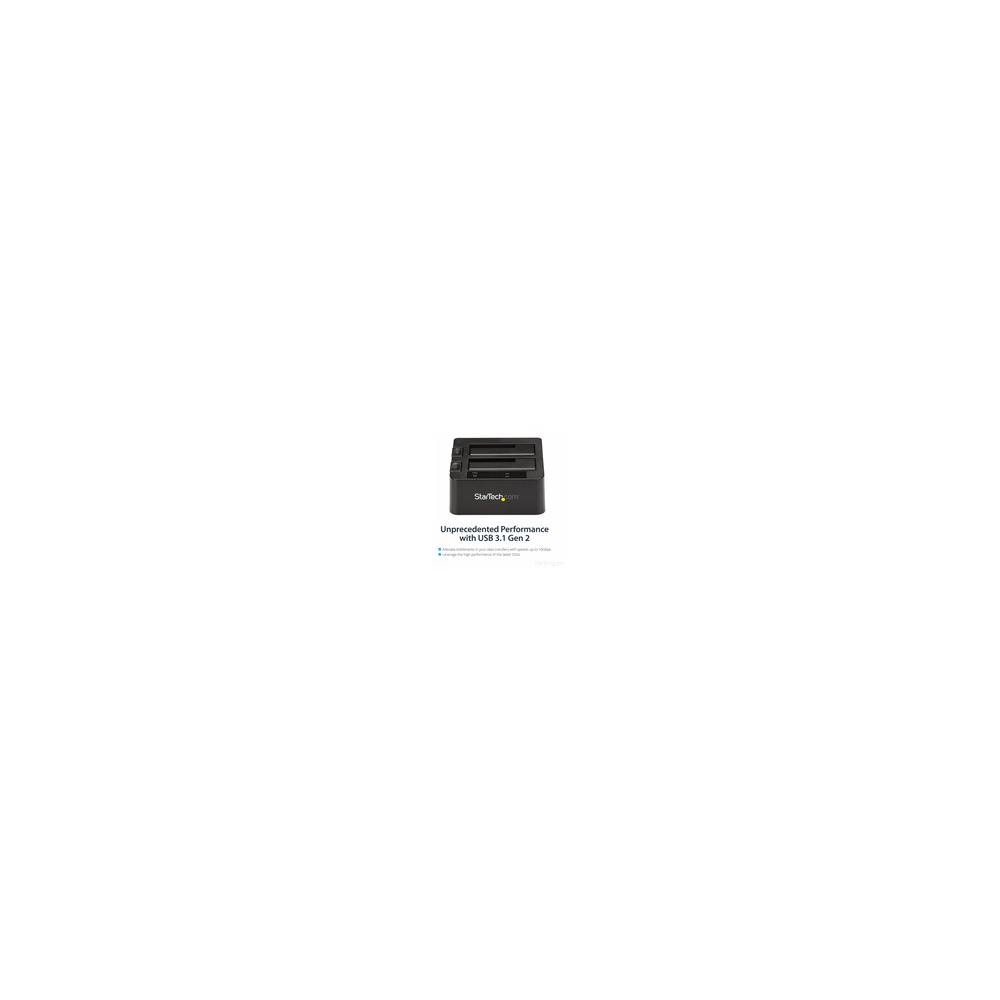 StarTech.com Dual-Bay USB 3.1 to SATA Hard Drive Docking