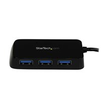 StarTech.com Bärbar SuperSpeed mini USB 3.0-hubb med 4