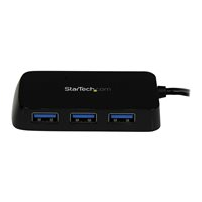 StarTech.com Bärbar SuperSpeed mini USB 3.0-hubb med 4