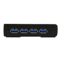 StarTech.com Svart SuperSpeed USB 3.0-hubb med 4 portar -