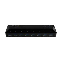 StarTech.com USB 3.0-hub med 10 portar och laddnings- &amp,