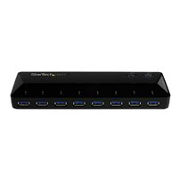 StarTech.com USB 3.0-hub med 10 portar och laddnings- &amp,