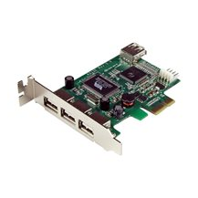 StarTech.com 4 Port PCI Express Low Profile High Speed USB