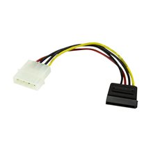 StarTech.com 15 cm 4-stifts LP4 till SATA-strömkabeladapter