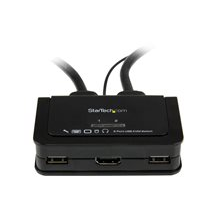 StarTech.com 2 Port USB HDMI Cable KVM Switch with Audio