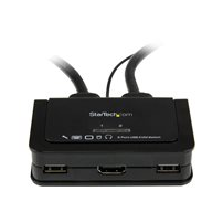 StarTech.com 2 Port USB HDMI Cable KVM Switch with Audio