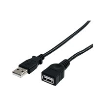StarTech.com 91 cm svart USB 2.0-förlängningskabel A till A