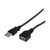 StarTech.com 91 cm svart USB 2.0-förlängningskabel A till A