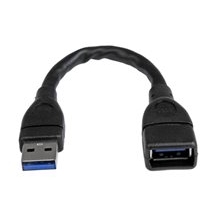 StarTech.com USB 3.0 A-till-A förlängningskabel  15 cm,