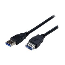 StarTech.com 2 m svart SuperSpeed USB 3.0-förlängningskabel