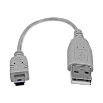 StarTech.com 6 in. USB to Mini USB Cable - USB 2.0 A to