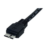 StarTech.com 0,5 m svart SuperSpeed USB 3.0-kabel A till