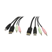 StarTech.com 6ft 4-in-1 USB DisplayPort® KVM Switch Cable