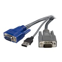 StarTech.com 6 ft Ultra-Thin USB VGA 2-in-1 KVM Cable