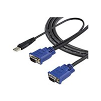 StarTech.com 10 ft Ultra Thin USB VGA 2-in-1 KVM Cable -