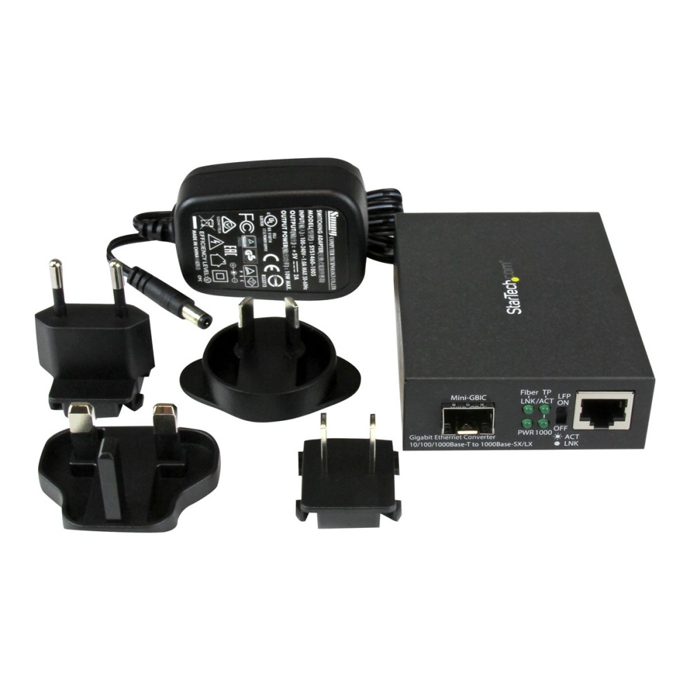 StarTech.com Gigabit Ethernet-fibermediaomvandlare med StarTech.com Gigabit Ethernet-fibermediaomvandlare med