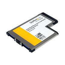 StarTech.com 2 Port Flush Mount ExpressCard 54mm SuperSpeed
