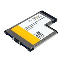 StarTech.com 2 Port Flush Mount ExpressCard 54mm SuperSpeed